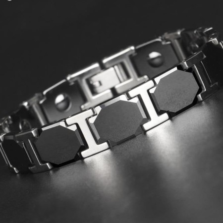 NEODYMIUM ORIGINAL MAGNETIC CERAMIC  BRACELET ( black-TMB 00 25