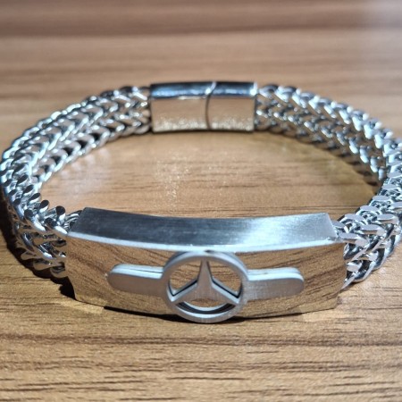 Cuban Chain Mercedes Bracelet For Men (SB-009)