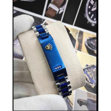 Men’s Stainless Steel Crown Jubilee Chain Bracelet (SB-020)