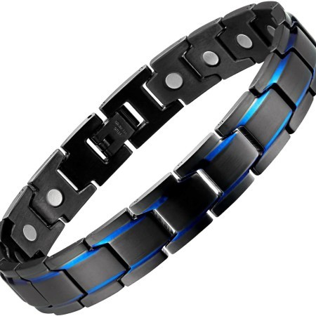 NEODYMIUM ORIGINAL MAGNETIC BRACELET( black+bulu-TMB 00 27