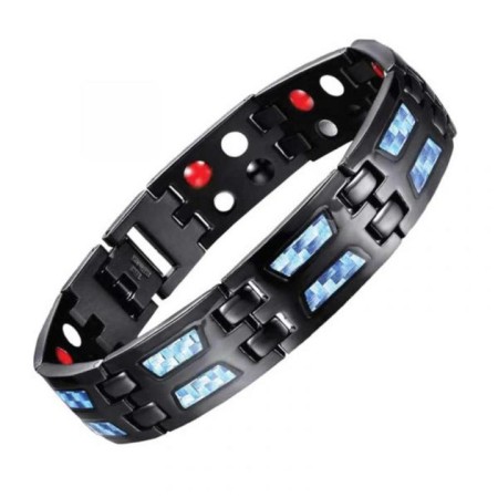 NEODYMIUM ORIGINAL MAGNETIC BRACELET Black blue dabol m- TMB 0 35