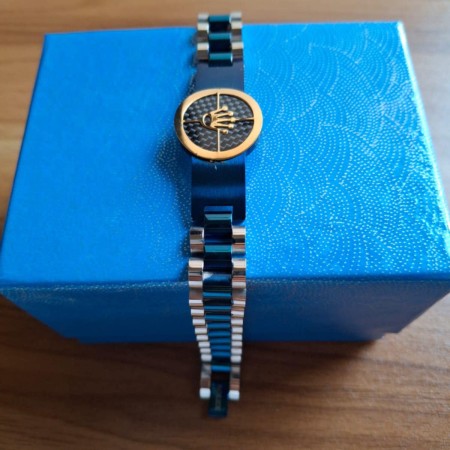 High Quality Rolex Blue Silver Color Bracelet (SB-023)