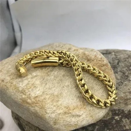 Vintage Chain Link Golden MenBracelet (SB-010)