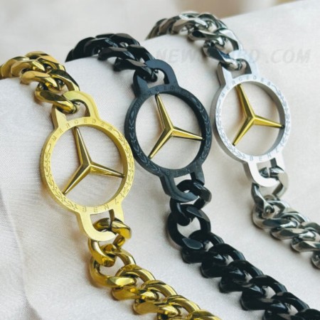 High Quality Mercedes Black Bracelet (SB-013)