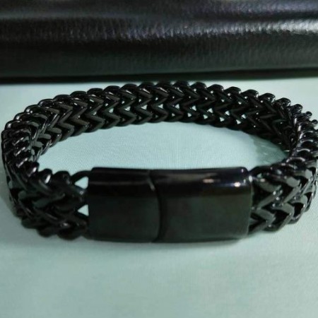 Snake Chain Men Silver Color Bracelet (SB-022)