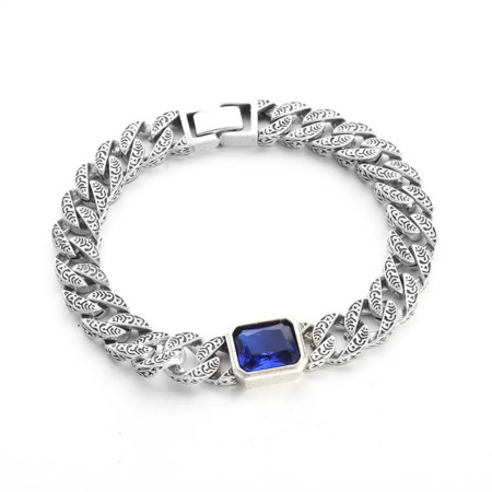 Blue Stone New Stainless-Steel Bracelet SB-332