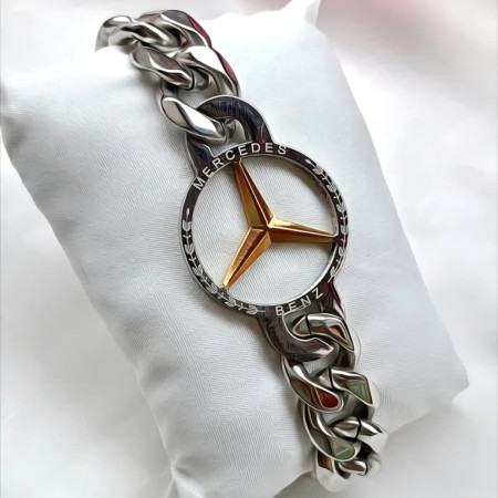 High Quality Mercedes Silver Gold Bracelet [SB-302]
