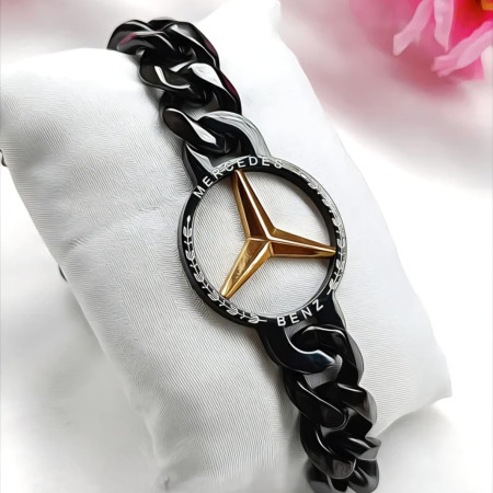 High Quality Mercedes Black Gold Bracelet [SB-312]