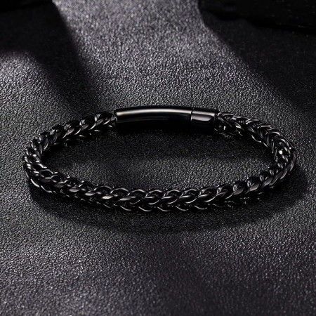 Sterling Black Byzantine Bracelet [SB 301]