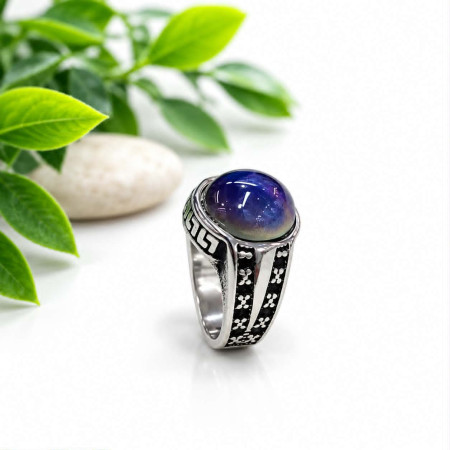 Turkis Ring-তুর্কি রত্ন পাথর কালার চেঞ্জিং আংটি -[306]