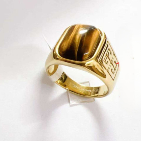 Turkish Origin Handmade Tiger Stone Finger Ring For Men (223)