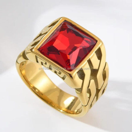 Turkish Origin Handmade Tiger Stone Finger Ring For Men (219)